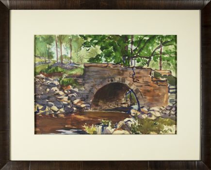 Gifford Beal, Old Bridge, watercolor on paper, Overall: 14 x 20in. (35.6 x 50.8cm), Collection of Art in Embassies, Washington, D.C.; Gift of the Estate of Gifford Beal, Courtesy of Kraushaar Galleries, New York, New York
