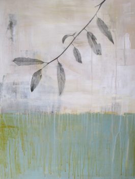 Kazaan Viveiros, Broken Leaves, Acrylic and pencil on paper, Framed: 38 1/2 x 30in. (97.8 x 76.2cm),