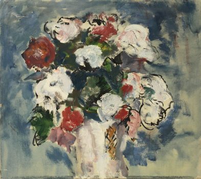 Gifford Beal, Flowers in a Vase, Oil on canvas, Overall: 16 x 18in. (40.6 x 45.7cm), Collection of Art in Embassies, Washington, D.C.; Gift of the Estate of Gifford Beal, Courtesy of Kraushaar Galleries, New York, New York