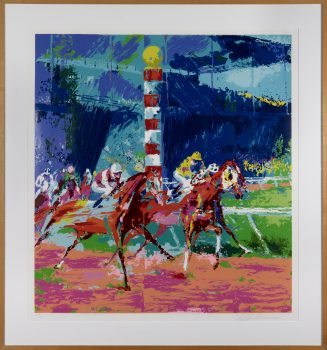 LeRoy Neiman, Clubhouse Turn, Serigraph, Overall: 48 1/2 x 45 1/2 x 1 1/2in. (123.2 x 115.6 x 3.8cm), Collection of Art in Embassies, Washington, D.C.; Gift of Mr. and Mrs. Philip Berman
