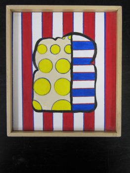 Phyllis Yes, Wonder Pop, from the Bread Series, Acrylic on canvas, 7 1/2 x 8 1/2in. (19.1 x 21.6cm),