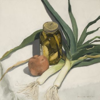 Thomas A.D. Watson, Winter Vegetables, 2010, Oil on linen, Overall: 18 x 18in. (45.7 x 45.7cm), Courtesy of the artist