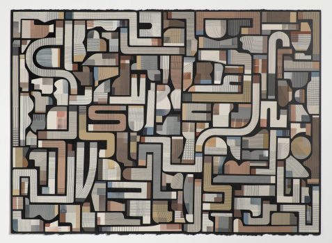 Katy Fischer, Nogales 1, Acrylic, watercolor and cut paper on paper, Overall: 29 1/2 × 40 × 2in., 10lb. (74.9 × 101.6 × 5.1cm, 4.5kg), Art in Embassies, U.S. Department of State, Permanent Collection