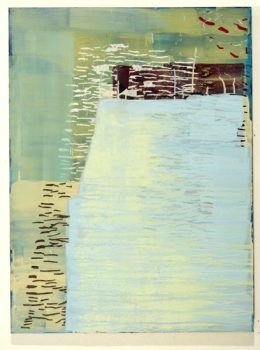 Laura Fayer, Soft Power, Acrylic and rice paper on canvas stretched over wood frame, Overall: 40 x 30 x 1 1/2in., 10lb. (101.6 x 76.2 x 3.8cm, 4.5kg),