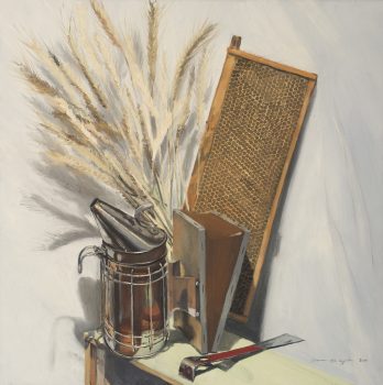 Thomas A.D. Watson, Beekeeping Tools, 2010, Oil on linen, Overall: 18 x 18in. (45.7 x 45.7cm), Courtesy of the artist