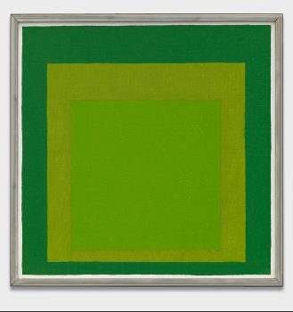 Josef Albers, Homage to the Square, Oil on Masonite, 15 13/16 x 15 13/16 in. (40.2 x 40.2 cm), Courtesy of Yale University Art Gallery, Gift of Anni Albers and the Josef Albers Foundation, Inc.