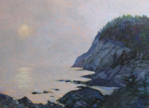 Don Resnick, Seldom Seen, Monhegan, Oil on canvas, 48 × 66in. (121.9 × 167.6cm), Collection of Art in Embassies, Washington, D.C., Gift of Howard Shaw and Helen Resnick