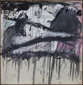 Gene Davis, Black Bridge, Oil on canvas, 48 × 48in. (121.9 × 121.9cm), Gene Davis Estate Collection, Courtesy of the Smithsonian American Art Museum, Washington, D.C.