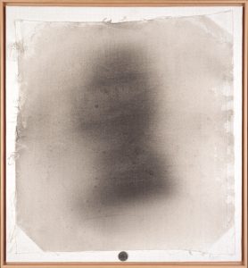 Ed Ruscha, Thomas Jefferson, Acrylic on canvas mounted on canvas-covered board with coin, Overall: 22 × 20 1/2in. (55.9 × 52.1cm), Courtesy of the artist, Venice, California Ed Ruscha, Thomas Jefferson, Acrylic on canvas mounted on canvas-covered board with coin, Overall: 22 × 20 1/2in. (55.9 × 52.1cm), Courtesy of the artist, Venice, California