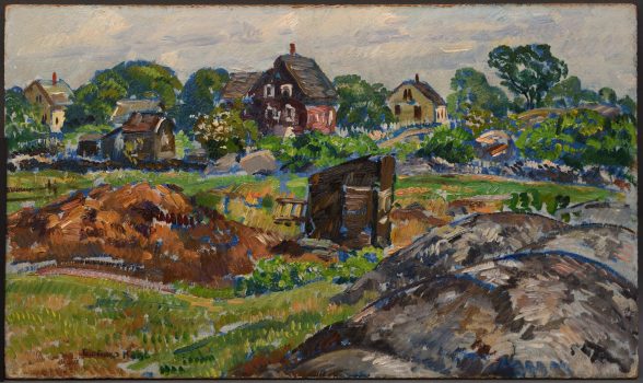 Gifford Beal, Lanesville, oil on board, Overall: 12 x 20in. (30.5 x 50.8cm), Collection of Art in Embassies, Washington, D.C.; Gift of the Estate of Gifford Beal, Courtesy of Kraushaar Galleries, New York, New York
