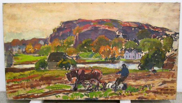 Gifford Beal, Cape Ann Farm, oil on canvas, Overall: 20 x 36in. (50.8 x 91.4cm), Collection of Art in Embassies, Washington, D.C.; Gift of the Estate of Gifford Beal, Courtesy of Kraushaar Galleries, New York, New York