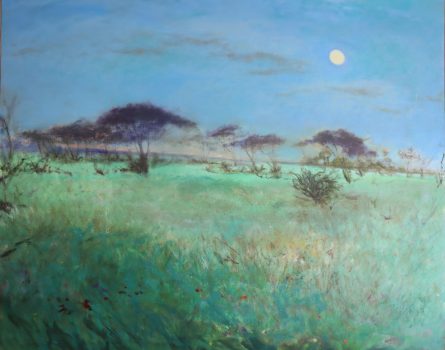 Don Resnick, Acacias, Oil on canvas, Overall: 42 3/4 x 51 x 1 1/2in. (108.6 x 129.5 x 3.8cm), Collection of Art in Embassies, Washington, D.C.; Donated by David Resnick and Iwonka Piotrowska, Rockville Center, New York