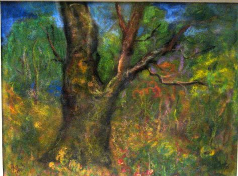 James N Rosenberg, The Big Tree, Pastel, Overall: 20 1/4 × 22 1/2 × 1 1/2in. (51.4 × 57.1 × 3.8cm), Collection of Art in Embassies, Washington, D.C.; Gift of John Walker