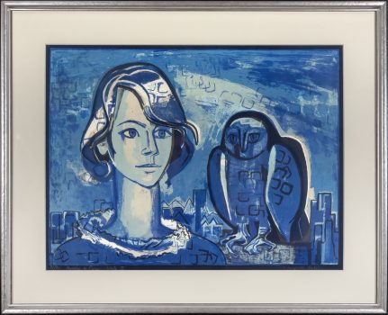 Françoise Gilot, Aurelia in Paris, State II, Graphic, Overall: 27 × 33 × 1 1/4in. (68.6 × 83.8 × 3.2cm), Collection of Art in Embassies, Washington, D.C.; Gift of Mr. and Mrs. Philip Berman