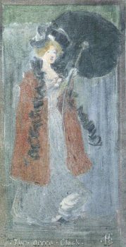 Maurice Prendergast, The Opera Cloak, Print of monotype, framed: 14 3/4 × 12 1/2in. (37.5 × 31.8cm)
unframed: 8 × 4 1/8in. (20.3 × 10.5cm), Collection of Art in Embassies, Washington, D.C.; Gift of Daniel Terra