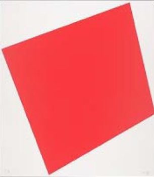 Ellsworth Kelly, Red (Axsom 327), Lithograph, Overall: 36 1/4 × 32 7/8in. (92.1 × 83.5cm), Courtesy of Jordan D. Schnitzer and His Family Foundation
