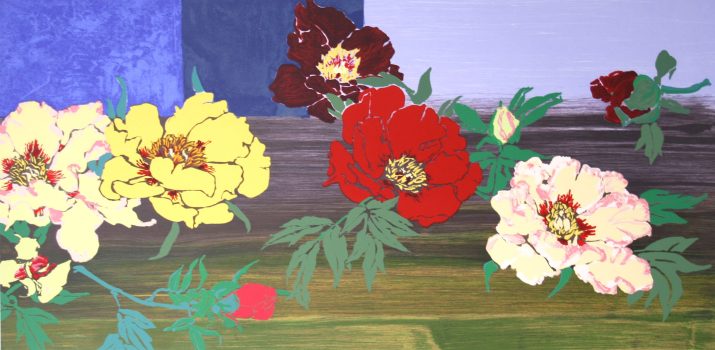 Robert Kushner, Linwood, Screenprint, Overall: 30 1/2 x 51 x 2 in. (77.5 x 129.5 x 5.1 cm), Collection of Art in Embassies, Washington, D.C.; Gift of Lincoln Center / Vera List Art Program