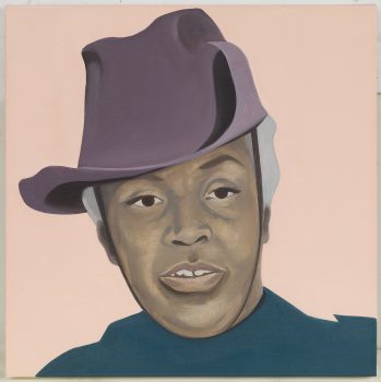 Thenjiwe Niki Nkosi, Kennedy (After Florynce Rae Kennedy), Oil on canvas, 19 11/16 × 19 11/16in. (50 × 50cm), Courtesy of the artist and Nando's UK Collection, London, United Kingdom