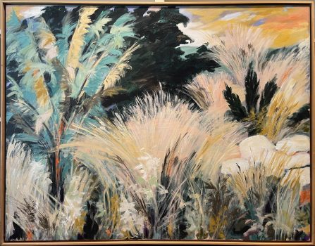 Kitty Klaidman, In the Marshes, Acrylic on canvas, Overall: 45 × 60 × 3in. (114.3 × 152.4 × 7.6cm), Collection of Art in Embassies, Washington, D.C.; Gift of the artist, Bethesda, Maryland