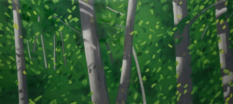 Alex Katz, Forest, Color aquatint, Image: 29 x 66 in. (73.7 x 167.6 cm); framed: 44 1/2 x 81 x 1 in. (113.0 x 205.7 x 2.5 cm), Collection of Art in Embassies, Washington, D.C.; Courtesy of the Foundation of Art and Preservation in Embassies, Washington, D.C.