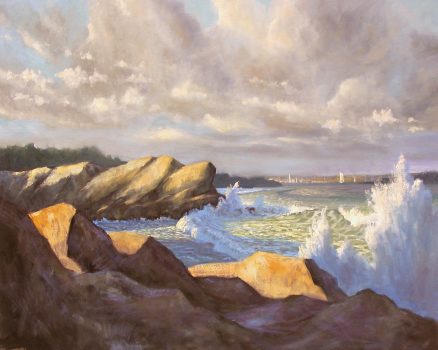 Jonathan McPhillips, The East Passage, Oil on canvas, 44 x 56 in. (111.8 x 142.2 cm) framed; 36 x 48 in. (91.4 x 121.9 cm) unframed, Courtesy of the artist, Saunderstown, Rhode Island