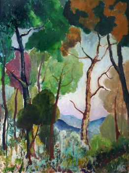 James N Rosenberg, Trees, Oil on canvas, Overall: 31 1/2 x 25 x 1 1/2 in. (80 x 63.5 x 3.8 cm), Gift of John Walker to the Art in Embassies Program, Washington, D.C.