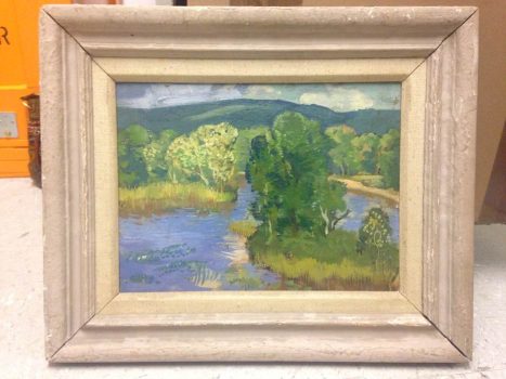 Gifford Beal, Landscape with Stream, oil on canvasboard, Overall: 12 x 16in. (30.5 x 40.6cm), Collection of Art in Embassies, Washington, D.C.; Gift of the Estate of Gifford Beal, Courtesy of Kraushaar Galleries, New York, New York