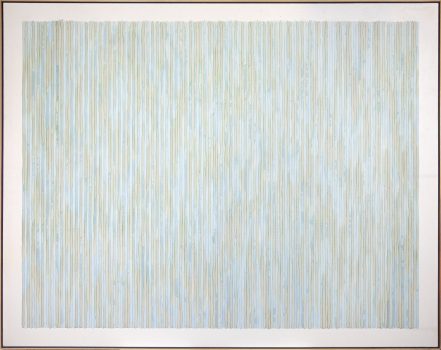 Gene Davis, Leap Frog, Acrylic on canvas, 72 × 91 1/2 in. (182.9 × 232.4 cm), Gene Davis Estate Collection, Courtesy of the Smithsonian American Art Museum, Washington, D.C.