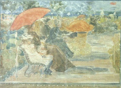 Maurice Prendergast, Marine Park, Print of monotype, framed: 14 3/4 × 12 1/2in. (37.5 × 31.8cm)
unframed: 5 5/8 × 7 1/2in. (14.3 × 19.1cm), Collection of Art in Embassies, Washington, D.C.; Gift of Daniel Terra