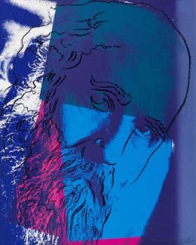 Andy Warhol, Martin Buber, Ten Portraits of Jews of the Twentieth Century, silkscreen, 40 x 32", Courtesy of Ronald Feldman Gallery, New York, New York