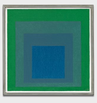 Josef Albers, Homage to the Square, Oil on Masonite, 15 7/8 x 15 7/8 in. (40.3 x 40.3 cm), Courtesy of Yale University Art Gallery, Gift of Anni Albers and the Josef Albers Foundation, Inc.