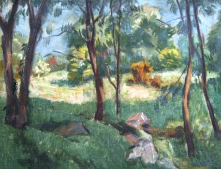 Russell Cowles, Midsummer Morning (study), Oil on canvas, Overall: 18 1/4 x 22 1/4 x 1 3/4 in. (46.4 x 56.5 x 4.4 cm), Collection of Art in Embassies, Washington, D.C.; Gift of the Estate of Russell Cowles