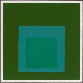 Josef Albers, Homage to the Square, Oil on Masonite, 15 15/16 x 15 15/16 in. (40.5 x 40.5 cm), Courtesy of Yale University Art Gallery, Gift of Anni Albers and the Josef Albers Foundation, Inc.