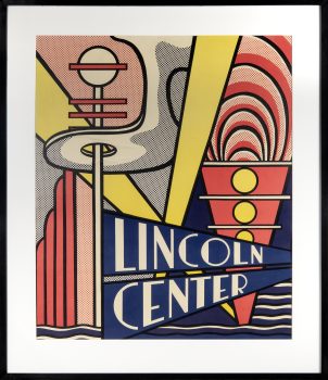 Roy Lichtenstein, Lincoln Center 4th New York Film Festival Philharmonic Hall, Offset lithograph, 36 × 30 in. (91.4 x 76.2 cm), Collection of Art in Embassies, Washington, D.C.