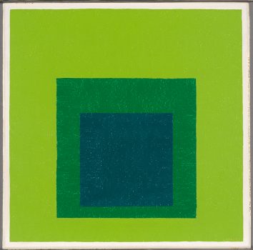 Josef Albers, Homage to the Square, Oil on Masonite, 15 15/16 x 15 15/16 in. (40.5 x 40.5 cm), Courtesy of Yale University Art Gallery, Gift of Anni Albers and the Josef Albers Foundation, Inc.