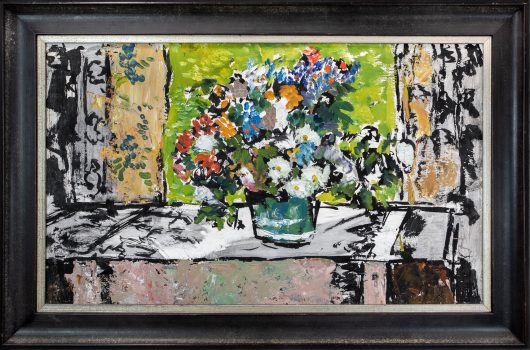 Gifford Beal, Untitled Still Life, Oil on Masonite, Overall: 22 × 34 × 2in. (55.9 × 86.4 × 5.1cm), Collection of Art in Embassies, Washington, D.C.; Gift of the Estate of Gifford Beal, Courtesy of Kraushaar Galleries, New York, New York