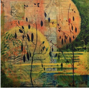 Mira Lehr, Windows, Mixed media on canvas, Overall: 68 x 68 x 2 in. (172.7 x 172.7 x 5.1 cm), Collection of Art in Embassies, Wasington, D.C.; Gift of the artist