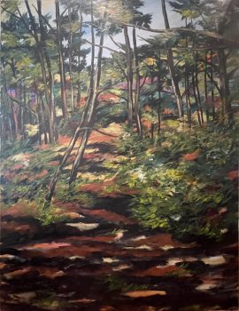 Kitty Klaidman, Forest Memories I (24), Acrylic on canvas, Overall: 62 × 46 × 2in. (157.5 × 116.8 × 5.1cm), Collection of Art in Embassies, Washington, D.C.; Gift of the artist, Bethesda, Maryland