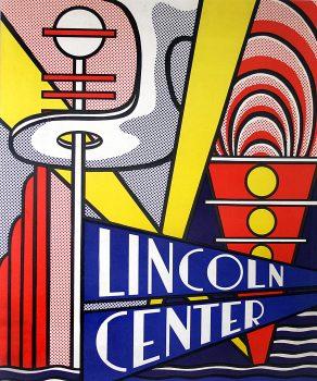 Roy Lichtenstein, Lincoln Center 4th New York Film Festival Philharmonic Hall, Offset lithograph, Overall: 43 1/2 x 37 1/4 x 2 in. (110.5 x 94.6 x 5.1 cm), Collection of Art in Embassies, Washington, D.C.; Gift of Evelyn Farland