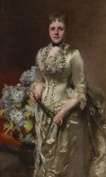 John Singer Sargent, Mrs. Jacob Wendell, Oil on canvas, Image: 60 1/4 x 36in. (153 x 91.4cm)
Frame: 71 1/2 x 47 1/2 x 4in. (181.6 x 120.7 x 10.2cm), Courtesy of Adelson Galleries, New York, New York