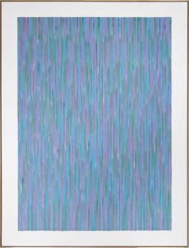 Gene Davis, Blue Door, Acrylic on canvas, 90 × 68in. (228.6 × 172.7cm), Gene Davis Estate Collection, courtesy of the Smithsonian American Art Museum